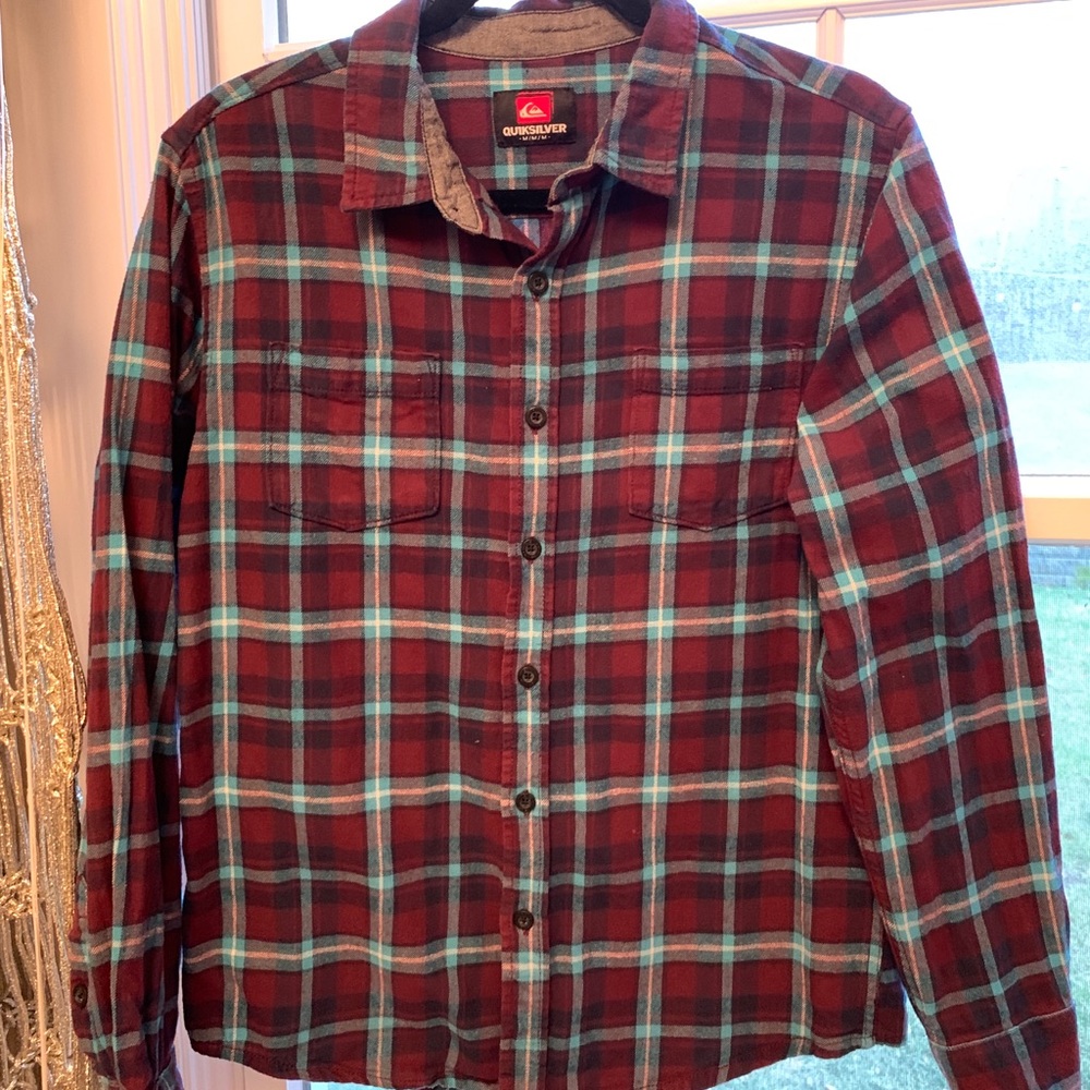 Quicksilver Flannel Button Down